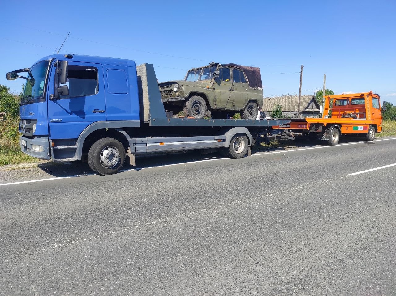 Эвакуатор Солнечногорск — погрузка на парковке ТЦ